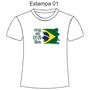 Imagem de Camiseta do Brasil - Proteção Solar 50 - Escolha entre as 6 estampas disponíveis