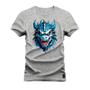 Imagem de Camiseta Dragão Azul Plus Size Extra Grande Estampada Varias Cores