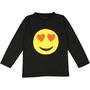 Imagem de Camiseta Dress Up America Face with Tongue Emoticon para adultos preta