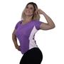 Imagem de Camiseta Dry Detalhe Lateral Furadinho Fitness Feminina Academia Treino
