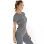 Imagem de Camiseta Dry Fit Feminina Baby Look Esportiva Proteção UV