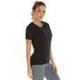 Imagem de Camiseta Dry Fit Feminina Baby Look Esportiva Proteção UV