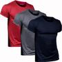 Imagem de Camiseta Dry Fit Proteção Solar Uv Termica Academia Kit 3