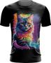 Imagem de Camiseta Dryfit Gatinho Ondas Magnéticas Vibrante 1