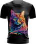 Imagem de Camiseta Dryfit Gatinho Ondas Magnéticas Vibrante 3