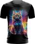 Imagem de Camiseta Dryfit Gatinho Ondas Magnéticas Vibrante 6