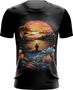 Imagem de Camiseta Dryfit Pesca Esportiva Pôr do Sol Peixes 5