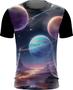 Imagem de Camiseta Dryfit Planetas Universo Neon Estrelas Galaxias 1