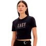 Imagem de Camiseta Easy Lança Perfume Baby Look Ve25 Preto Feminino