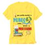 Imagem de Camiseta Educação Infantil amarela Professora Pedagogia