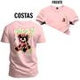 Imagem de Camiseta Especial Plus Size Premium Estampada Not To Day Urso Frente e Costas