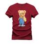 Imagem de Camiseta Especial Plus Size Premium Estampada Urso Nerds