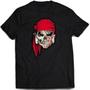 Imagem de Camiseta Esqueleto pirata Camisa skull rock pirate