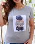 Imagem de Camiseta estampada Feminina - Cinza