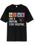 Imagem de Camiseta Estampada Frente Think Like a Proton