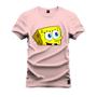 Imagem de Camiseta Estampada Tamanho Grande Plus Size Bob Esponja