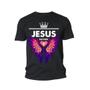 Imagem de Camiseta Evangelica Gospel Jesus Ele nos Amou Blusa 100% Algodão Babylook