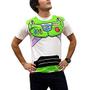 Imagem de Camiseta fantasia Toy Story Buzz Lightyear e Woody (Buzz, branca, média)