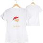 Imagem de Camiseta Feliz Natal 100% Algodão Tshirt Feminina Barato E4 Camiseta Cristã 100% Algodão T-shirt Feminina Gospel Exodo