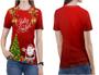 Imagem de Camiseta Feliz Natal PLUS SIZE Feminina Blusa Fantasia E2