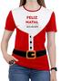 Imagem de Camiseta Feliz Natal PLUS SIZE Papai Noel Feminina Blusa RP