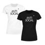 Imagem de Camiseta feminina anti-social