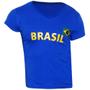 Imagem de Camiseta Feminina Baby Look Algodão Torcedor Brasil Moderno