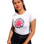 Imagem de Camiseta Feminina Baby Look Banda Red Hot Chili Peppers Logo Tradicional Gola Redonda Street Wear