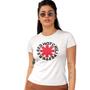 Imagem de Camiseta Feminina Baby Look Banda Red Hot Chili Peppers Logo Tradicional Gola Redonda Street Wear