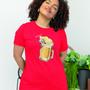 Imagem de Camiseta Feminina Beeer  Chopp Baby Look Manga Curta