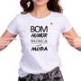 Imagem de Camiseta feminina bom humor nunca sai de moda