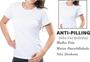 Imagem de Camiseta Feminina Branca Preta Lisa Malha Fria Poliviscose PV