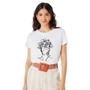 Imagem de Camiseta Feminina Com Estampa De Mulher Com Flores!