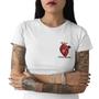 Imagem de Camiseta Feminina  Coração Prefiro Realismo Amor Real