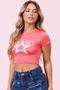 Imagem de Camiseta Feminina Cropped Basic Planet Girls Rosa