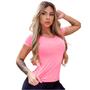 Imagem de Camiseta Feminina Dry Fit 100% Poliéster Esportiva Academia