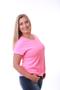 Imagem de Camiseta Feminina Estonada Rosa Neon Estampa Rico Sublime Lateral