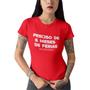 Imagem de Camiseta Feminina Frase 6 Meses de Férias Baby Look