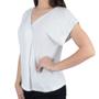 Imagem de Camiseta Feminina Giraffe Decote V Branca - 62394