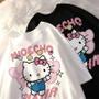 Imagem de Camiseta Feminina Hello Kitty - Manga Curta, Soltinha, Estilo Y2K