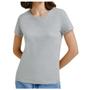 Imagem de Camiseta Feminina Hering Slim Cinza Mescla - 0241