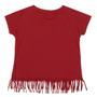 Imagem de Camiseta Feminina Infantil Vermelho Tassa 33255