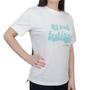 Imagem de Camiseta Feminina Lado Avesso Branco Off - L1194