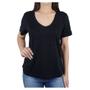 Imagem de Camiseta Feminina Lado Avesso MC Preta - L125435