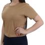 Imagem de Camiseta Feminina LZT MC Cropped Marrom Baunilha - 2333