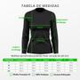 Imagem de Camiseta Feminina Manga Longa Dry Básica Lisa Proteção Solar UV Térmica Blusa Academia Esporte