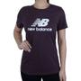 Imagem de Camiseta Feminina New Balance MC Bordô Ameixa - WT415