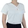 Imagem de Camiseta Feminina Olho Fatal Cropped Branco Off - 60164