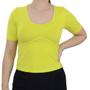 Imagem de Camiseta Feminina Olho Fatal MC Cropped Amarelo Sun - 6013