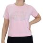 Imagem de Camiseta Feminina Olho Fatal MC Viscose Rosa Penelope - 6013